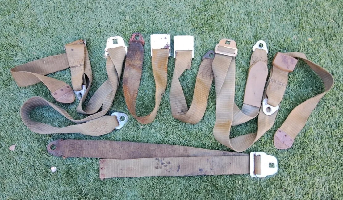2 BROWN LAP SASH HOLDEN SEAT BELTS HR EH HT HK HG HQ LC LJ HOLDEN