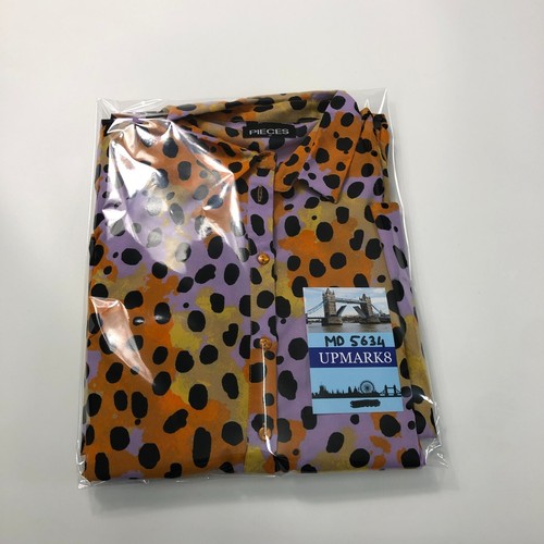 Piezas Para Mujer Mezcla Naranja Mancha Camisa Larga Vestido Mediana - Imagen 16 de 16