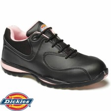 LADIES DICKIES LIGHTWEIGHT PADDED STEEL TOE CAP SAFETY WORK SHOES TRAINERS BOOTS