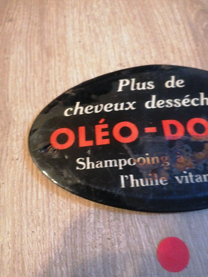 Plaque Publicitaire Métal Ancienne Coiffeur Shampoing  - Photo 2/4