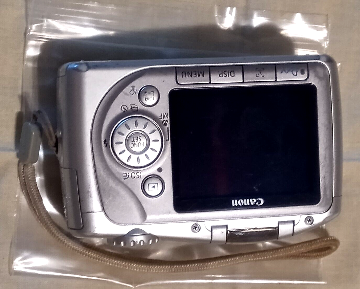 Canon Power Shot SX100IS 8MP Digital Camera silver w/battery & MC