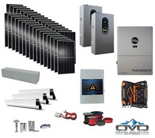17KW Complete Offgrid Solar Kit + EG4 FlexBOSS21 + 2x 14.3KW 48V EG4 Lithium Ind