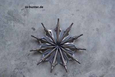 6x Jagdspitzen Bogenjagd 3 Klingen 100 grain Pfeilspitzen Assassin NEU TOP