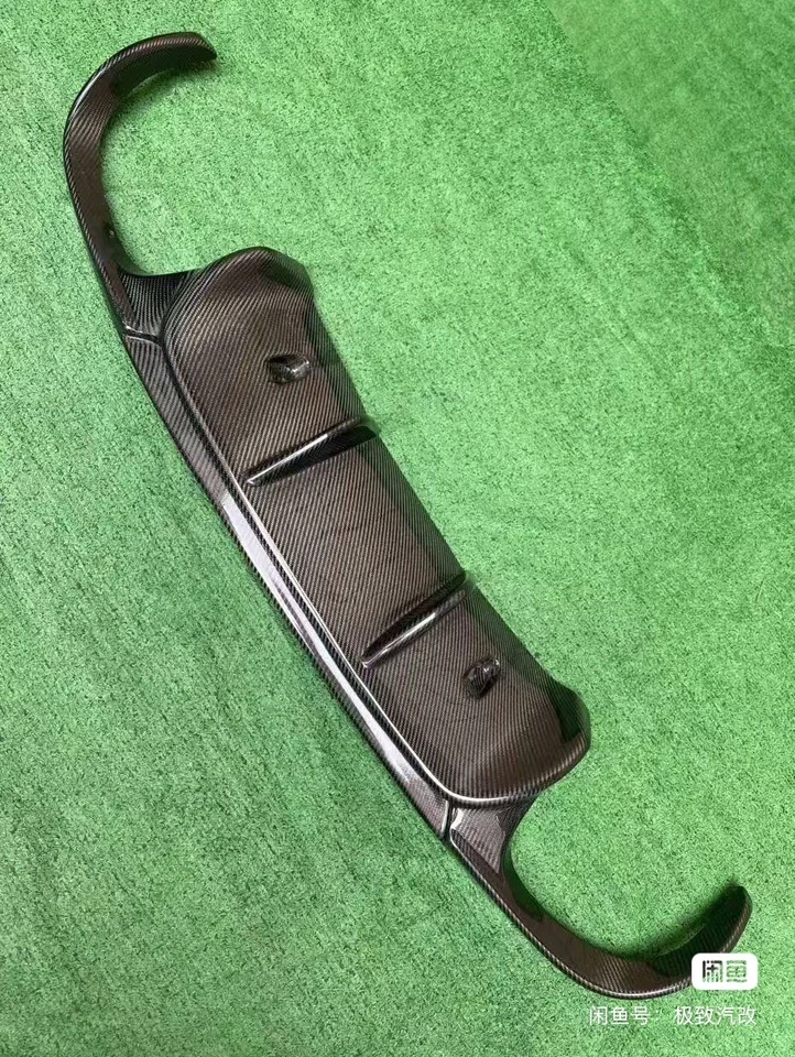 Difusor labial parachoques trasero de fibra de carbono estilo VRS 2012-2015 Porsche 911 991.1 Foto 2 de 4