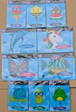 BALLOONS ANIMAL FOOD Themed Foil Balloons TREX Dolphin Butterfly Unicorn -U PICK