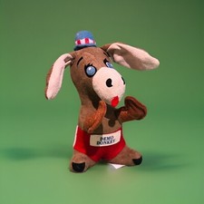 Dakin Dream Pets DEMO DONKEY Plush Boxing Election Democrat Figure Doll