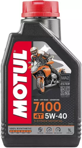 Motul Oil Bottle 1L 7100 5W-40 Fully Synthetic