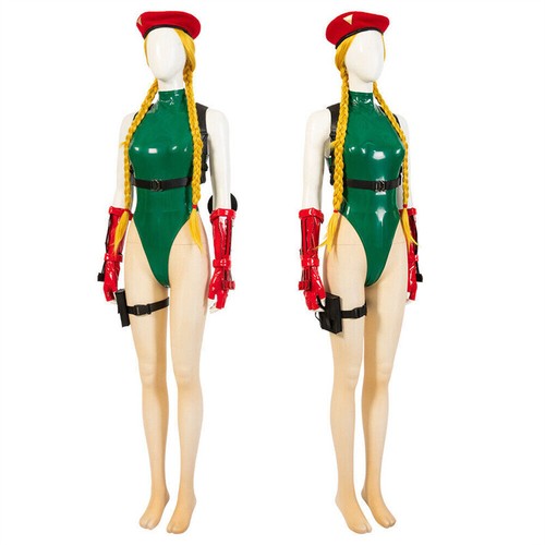 Jeu SF6 Costume Fighter Cammy Cosplay Costume Halloween Tenue Ensemble Complet - Photo 1 sur 18