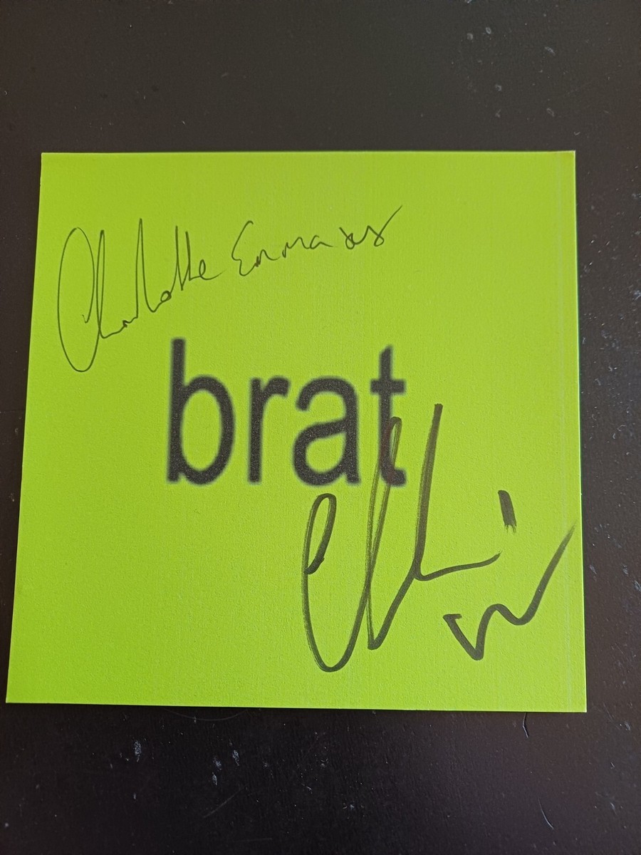 Charli XCX BRAT CD サイン入りカード Charli XCX Brat Signed CD - Autographed Insert - BRAND NEW 🔥✓ | eBay