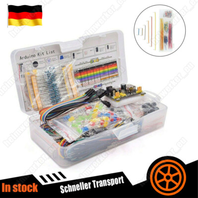 830x Kontakte Steckboard Steckbrett Breadboard+Jumper Wire Kabel Set Für Arduino