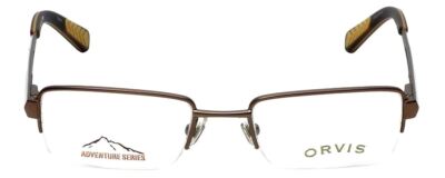 Orvis New Authentic Metal Designer Reading Glasses Streamline Light-Brown 49 mm