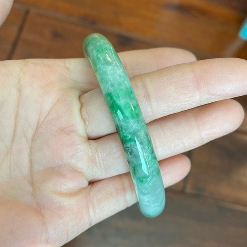 51 mm grün rund grün Jade Armreif Armband - JH4 - Bild 7 von 12