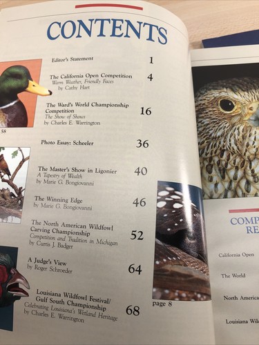 Wildfowl Carving Magazine Competition 1988, 1989 - Imagen 5 de 6