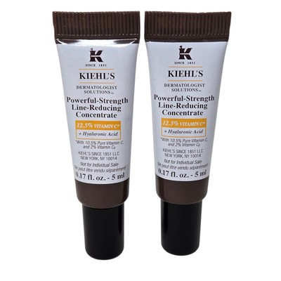 Kiehl's Powerful-Strength Line-Reducing Concentrate Travel Size 0.17 oz/5 ml X2 
