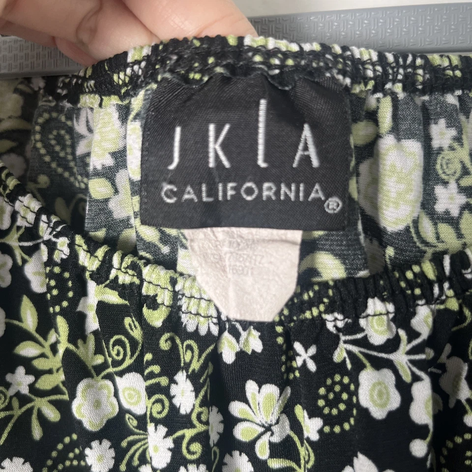 Vtg Y2K Ditsy Floral Sz M Top JKLA California Shirt Babydoll Empire Waist - Image 2 of 4