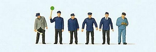 Preiser 14118 HO Scale Railway Personnel Era III pkg(6)
