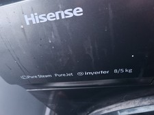 TieDex UK HISENSE 3S Series WD3S1043BB3 WiFi-enabled 10 kg Washer Dryer - Black