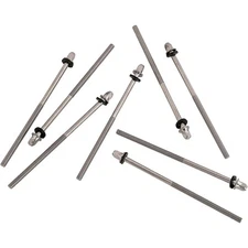 PDP by DW 8-Pack True Pitch Tension Rods w/Nylon Washers 110mm