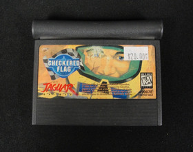 Checkered Flag jaguar 8 bit racing game Rated kids to Adults Atari game