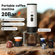 Nuovo Macchina per caffè espresso portatile elettrica wireless da viaggio 3 in 1