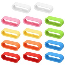 14pcs Silicone Watch Band Loops 20mm Watch Band Keeper 7 Colors