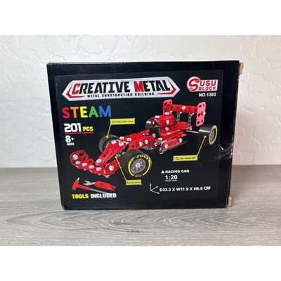 Creative Metal STEAM Building Blocks Racing Car Model Kit 201 Pcs No 1303