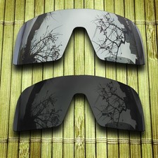 Black Silver Replacement Lens for-Oakley Sutro S OO9462 Polarized