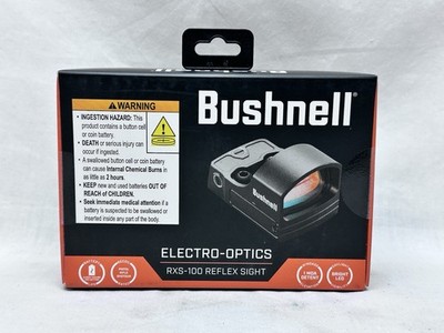 Bushnell Reflex Sight - Black (RXS100) 1x25mm 4 MOA Dot Reticle - New Sealed