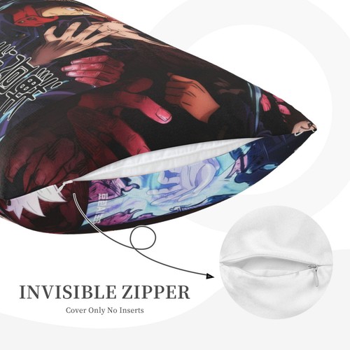 Jujutsu Kaisen Cartoon Kids Pillowcase for Hair Skin Pillow Case With Zip Gift - Afbeelding 3 van 31