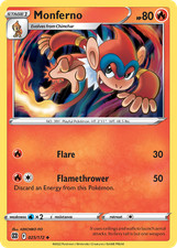 Monferno 025/172 Brilliant Stars Uncommon Pokemon NM/M
