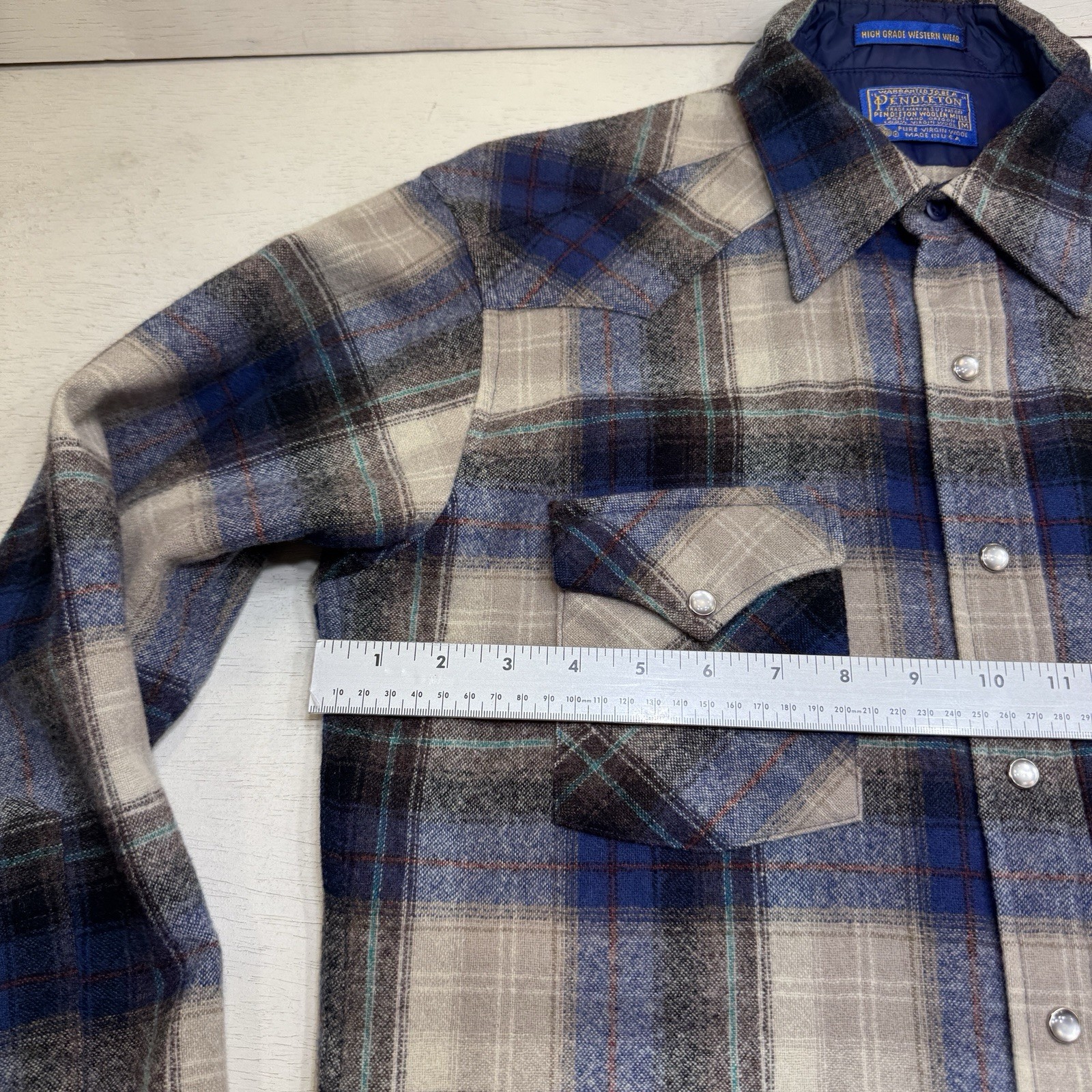 VTG Pendleton Medium High Grade Western Wear Plai… - image 14