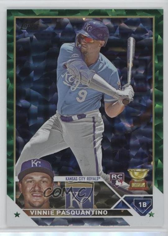 2023 Topps Series 1 Green Foil 219/499 Vinnie Pasquantino #302 b4d