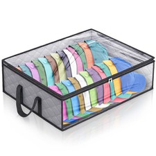 Fixwal Hat Storage Bags Wide 20 inches x 16 x 6.7 inches, grey