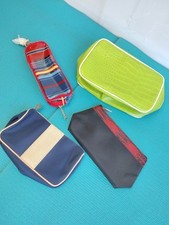 Set Of 4 Lancome Paris Cosmetic Makeup Bag Pouch Case Multicolor