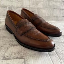Nuevo sin caja Mocasín Alan Payne Cole Antiguo Piel de Ciervo Miel Cosido Cómodo Hombres Penny 9