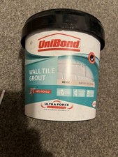 UniBond Grey Wall Tile Adhesive Grout Anti-Mould, Waterproof, 1.38kg Beige