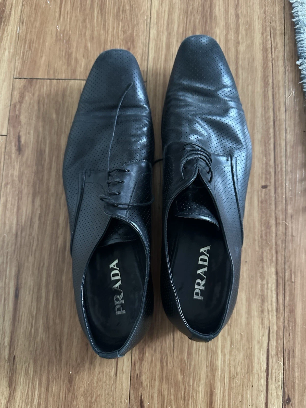 Scarpe uomo Prada stringate taglia US 12 formali nere