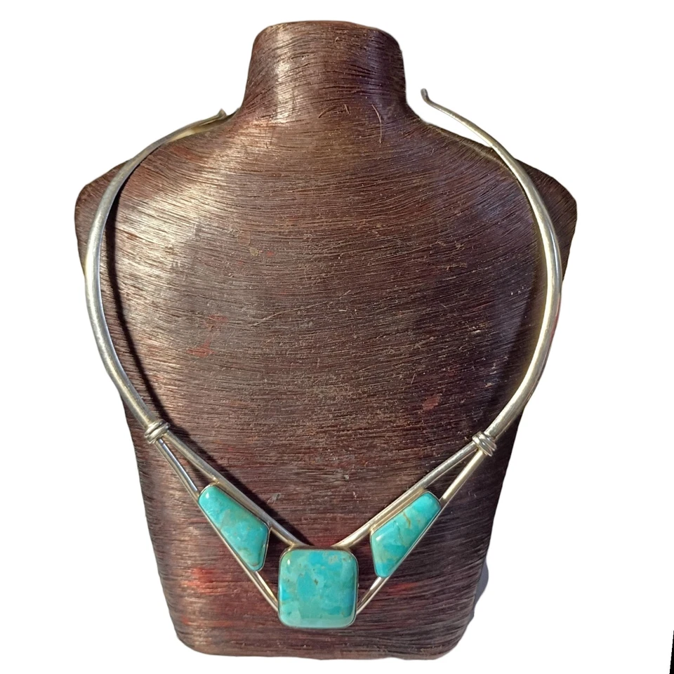 Collar de plata esterlina turquesa pico de cuervo Jay King DTR Foto 3 de 4