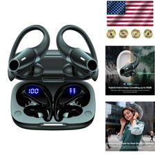 Active Noise Cancelling Wireless Earbuds - 80H Playtime, Hi-Res Sound for Sports