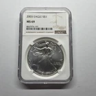 2003 1oz Silver American Eagle MS69 NGC *No Reserve*