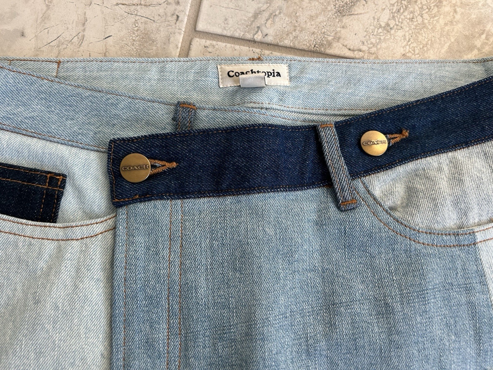 Coach Coachtopia Repurposed Patchwork Denim Mini … - image 3