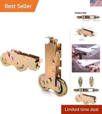 Replacement Sliding Door Rollers - Durable Steel, 1-1/4 Inch for Smooth Glide