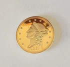 1861 $20 Liberty Head Gold Layered Mint Proof Commemorative Coin