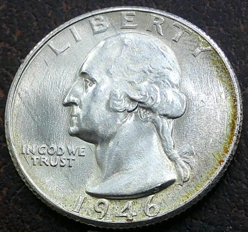 US 1946-S Washington Quarter  **