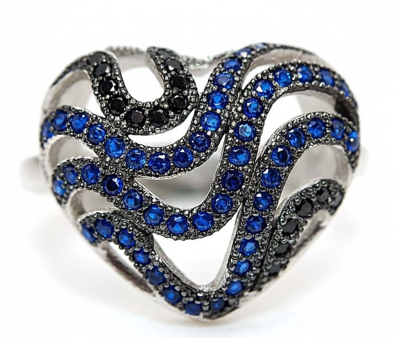 1CT Heat Treated Kyanite 925 Solid Sterling Silver Ring Jewelry Sz 7 F8-2