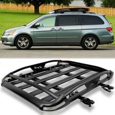 50"x38" Rooftop Rack Cargo Carrier Luggage Basket w/Cross Bar For Honda Odyssey