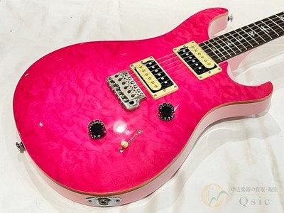 PRS SE Custom 24 E-Gitarre Pink Quilted Maple Top Coil Tap Clean Gebraucht