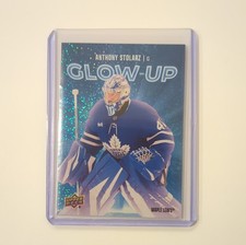 Upper Deck 2025-26 Series 2 Glow-Up Speckle GU-18 Anthony Stolarz Maple Leafs