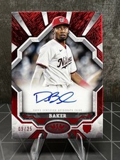 2025 Topps Tier One - BOA-DB Darren Baker Red Foil /25 Auto RC Nationals