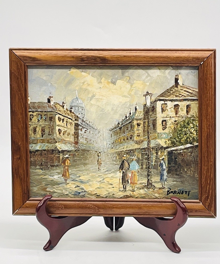 Original Caroline Burnett Oil on Canvas Painting~Signed~Paris